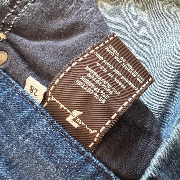 7 for all mankind jeans - kimmie straight leg size 28 - Picture 3 of 8